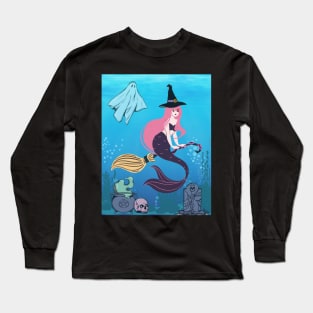 Witch Mermaid Long Sleeve T-Shirt